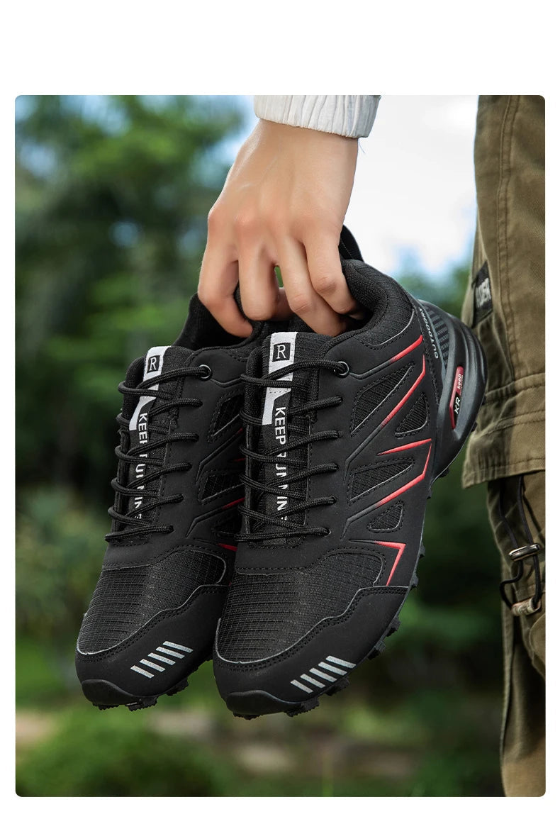 Chaussures de randonnée et trekking homme résistantes à l'eau, semelle crantée