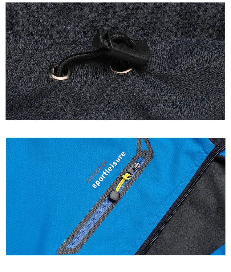Veste de randonnée homme coupe-vent déperlante, respirante