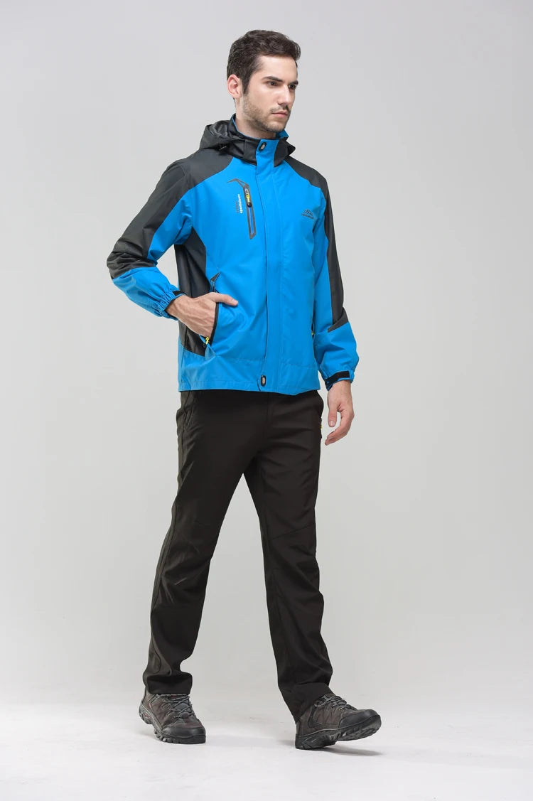 Veste de randonnée homme coupe-vent déperlante, respirante