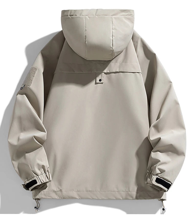 Veste de randonnée homme softshell à capuche, légère et coupe-vent