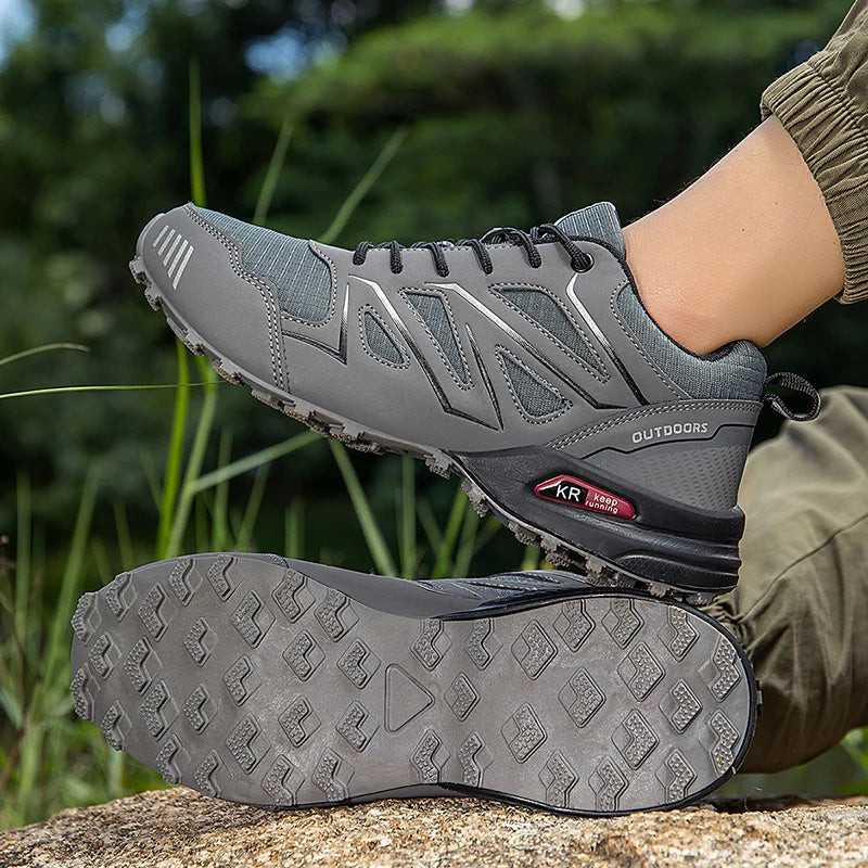 Chaussures de randonnée et trekking homme résistantes à l'eau, semelle crantée