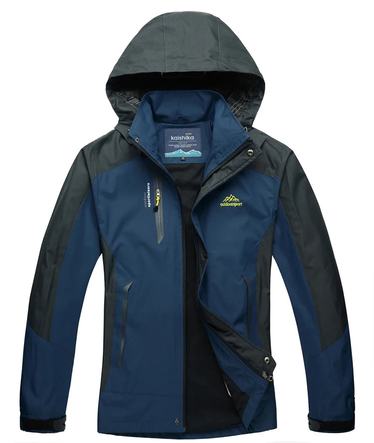 Veste de randonnée homme coupe-vent déperlante, respirante