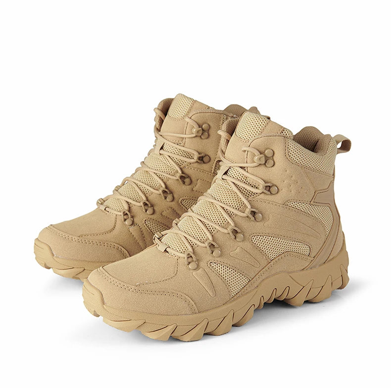 Chaussures de randonnée homme tactiques semi-montantes, robustes et antidérapantes