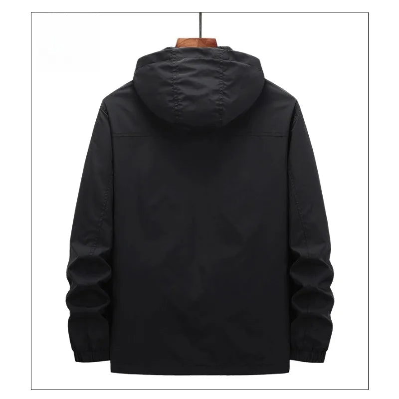 Veste de randonnée homme à capuche amovible, respirante
