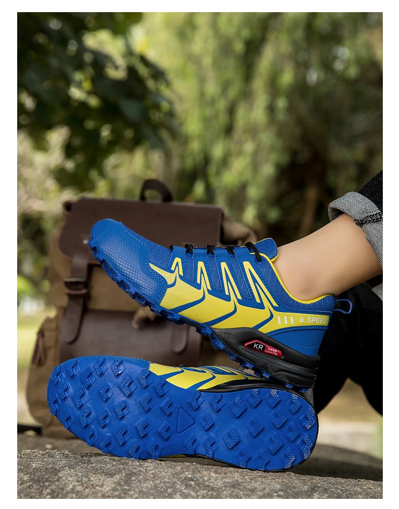 Chaussures de randonnée et trekking homme résistantes à l'eau, semelle crantée
