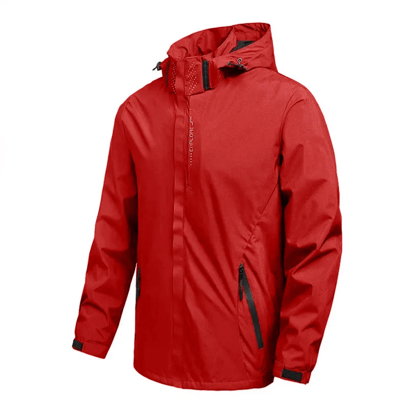 Veste de randonnée homme imperméable à capuche, légère (coupe-pluie)