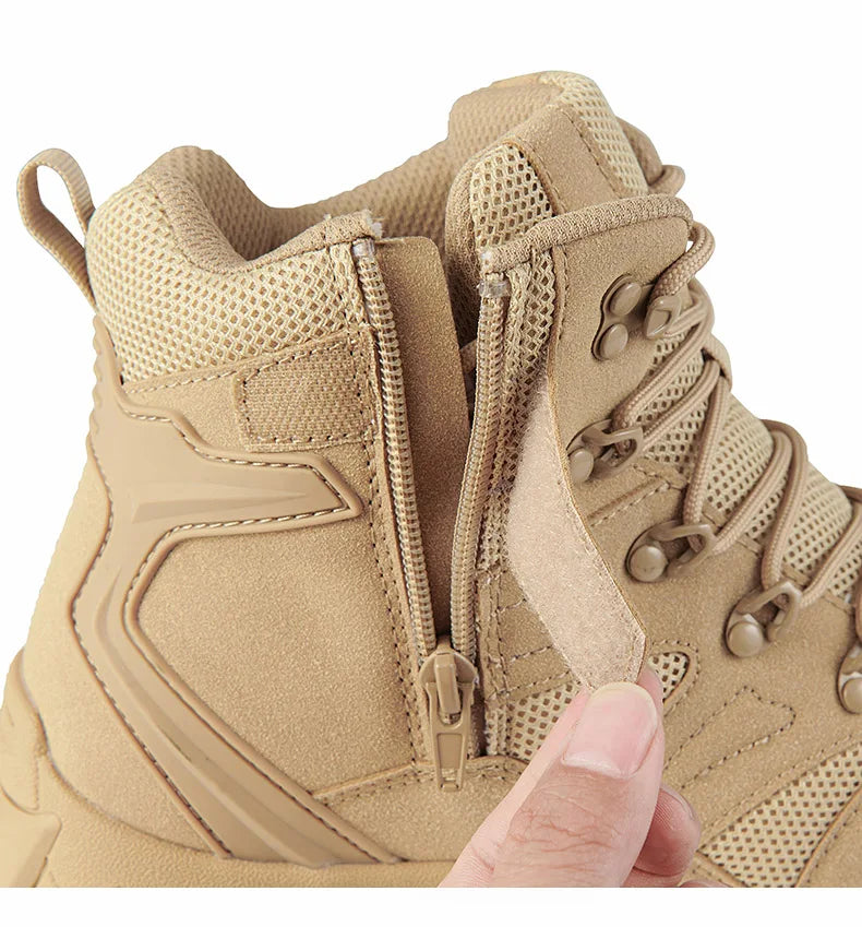 Chaussures de randonnée homme tactiques semi-montantes, robustes et antidérapantes