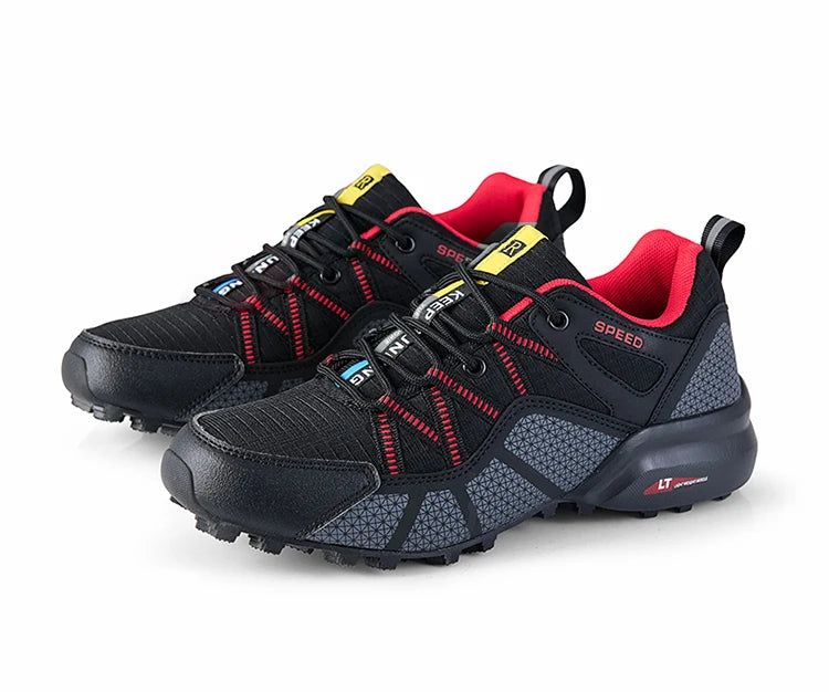 Chaussures de randonnée homme basses résistantes à l'eau et respirantes, tout-terrain