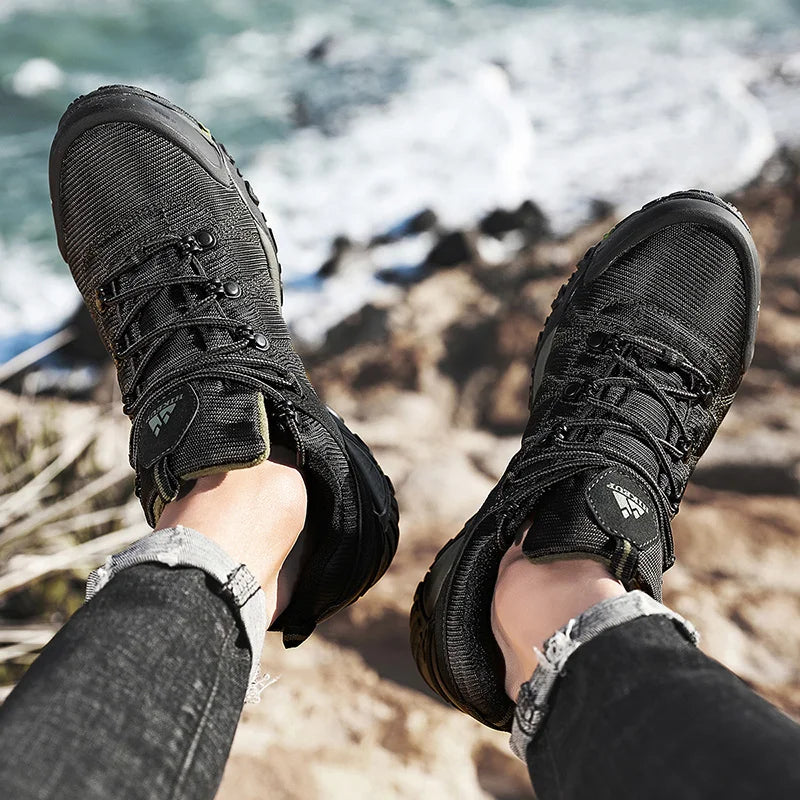 Chaussures de randonnée homme respirantes et antidérapantes, résistantes aux éclaboussures