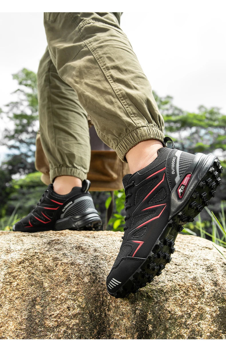 Chaussures de randonnée et trekking homme résistantes à l'eau, semelle crantée