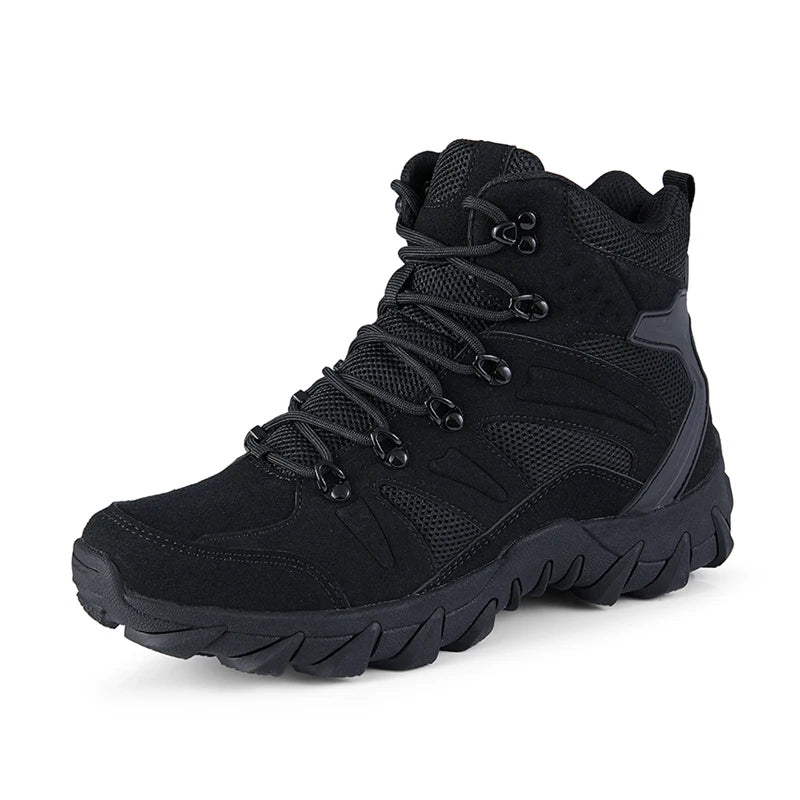 Chaussures de randonnée homme tactiques semi-montantes, robustes et antidérapantes