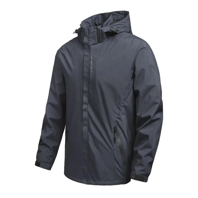Veste de randonnée homme imperméable à capuche, légère (coupe-pluie)