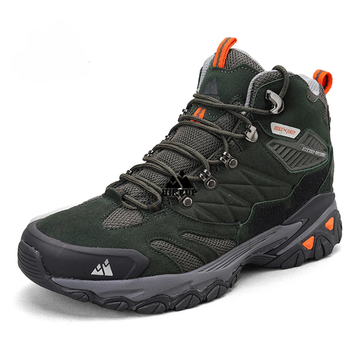 Chaussures de randonnée homme montantes en cuir suédé, chaudes et déperlantes pour l'hiver