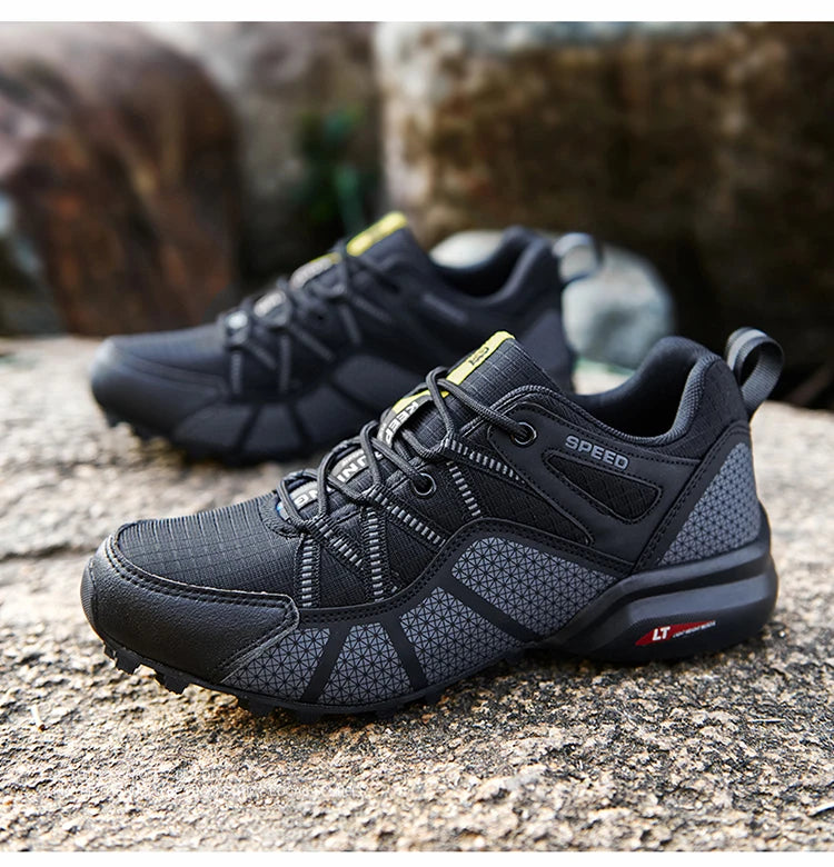 Chaussures de randonnée homme basses résistantes à l'eau et respirantes, tout-terrain