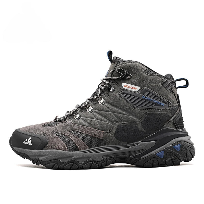 Chaussures de randonnée homme montantes en cuir suédé, chaudes et déperlantes pour l'hiver