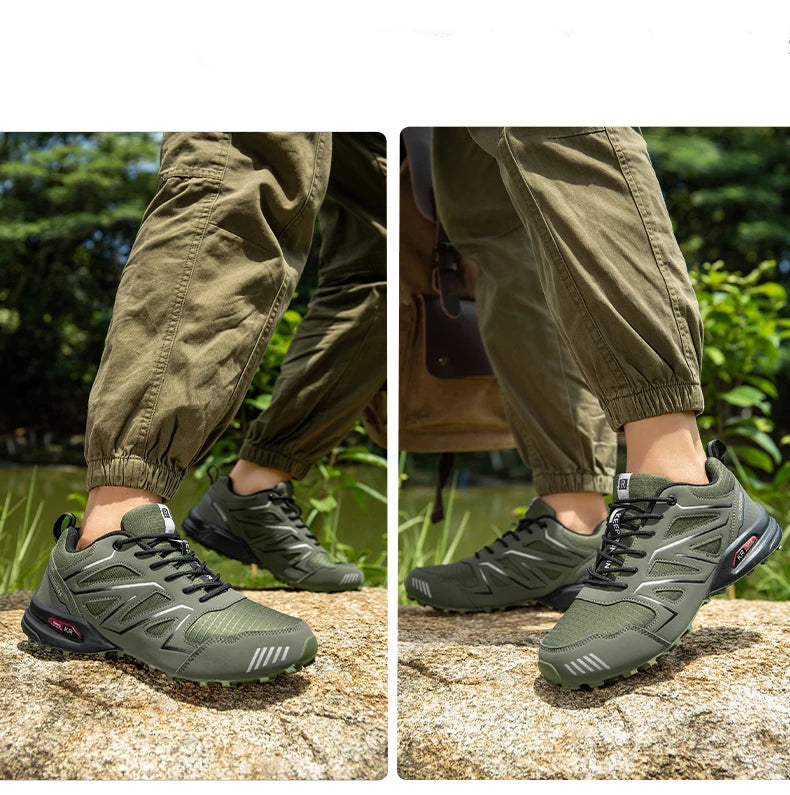 Chaussures de randonnée et trekking homme résistantes à l'eau, semelle crantée
