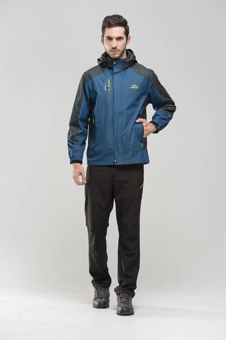 Veste de randonnée homme coupe-vent déperlante, respirante