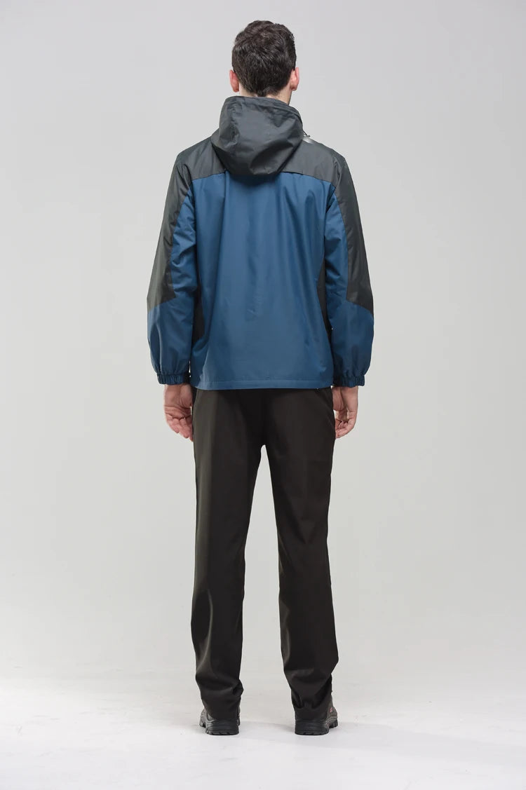 Veste de randonnée homme coupe-vent déperlante, respirante