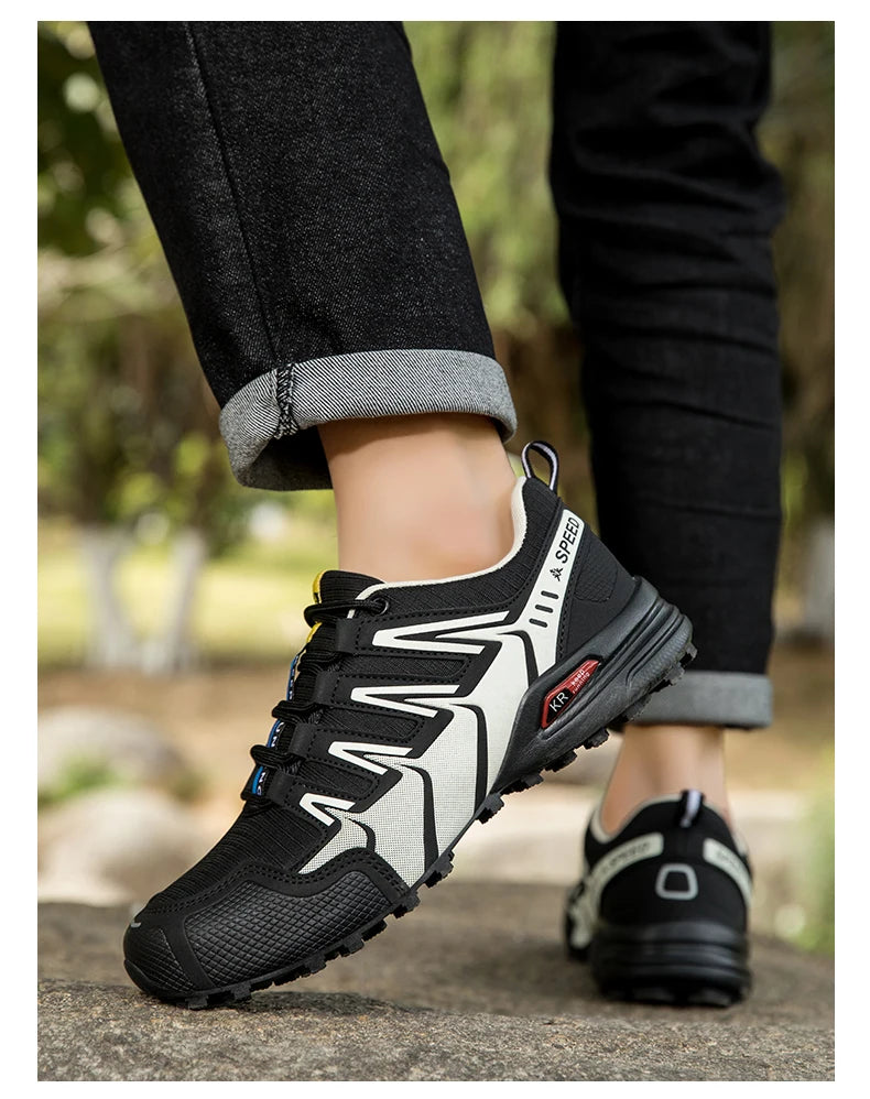 Chaussures de randonnée et trekking homme résistantes à l'eau, semelle crantée