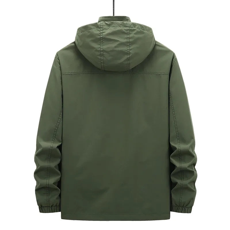 Veste de randonnée homme à capuche amovible, respirante