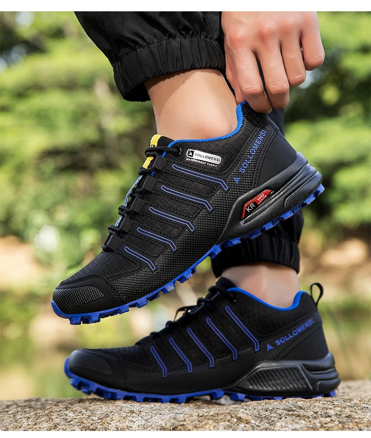 Chaussures de randonnée homme résistantes à l'eau et antidérapantes, tout-terrain