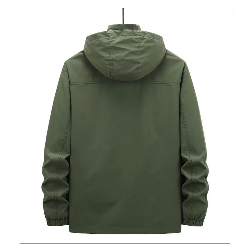 Veste de randonnée homme à capuche amovible, respirante