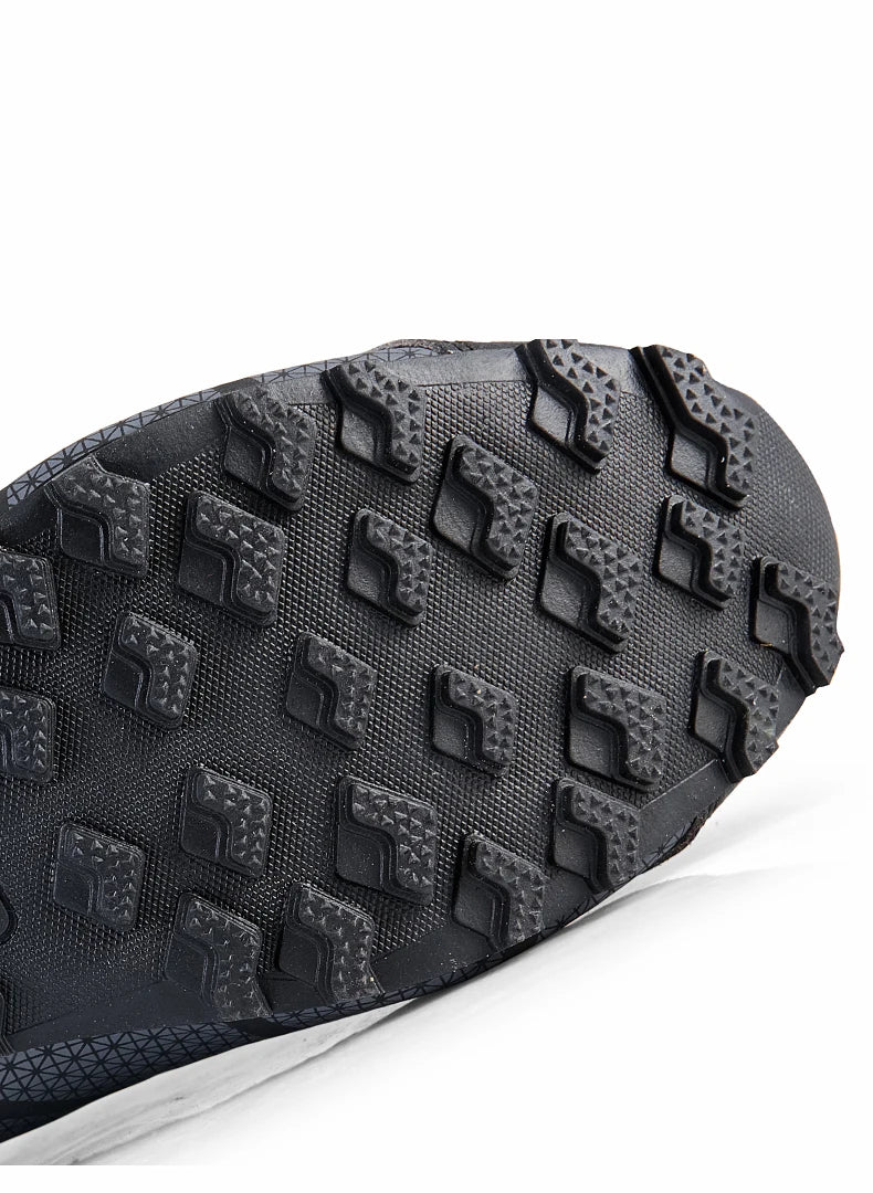 Chaussures de randonnée homme résistantes à l'eau à tige mi-haute, antidérapantes