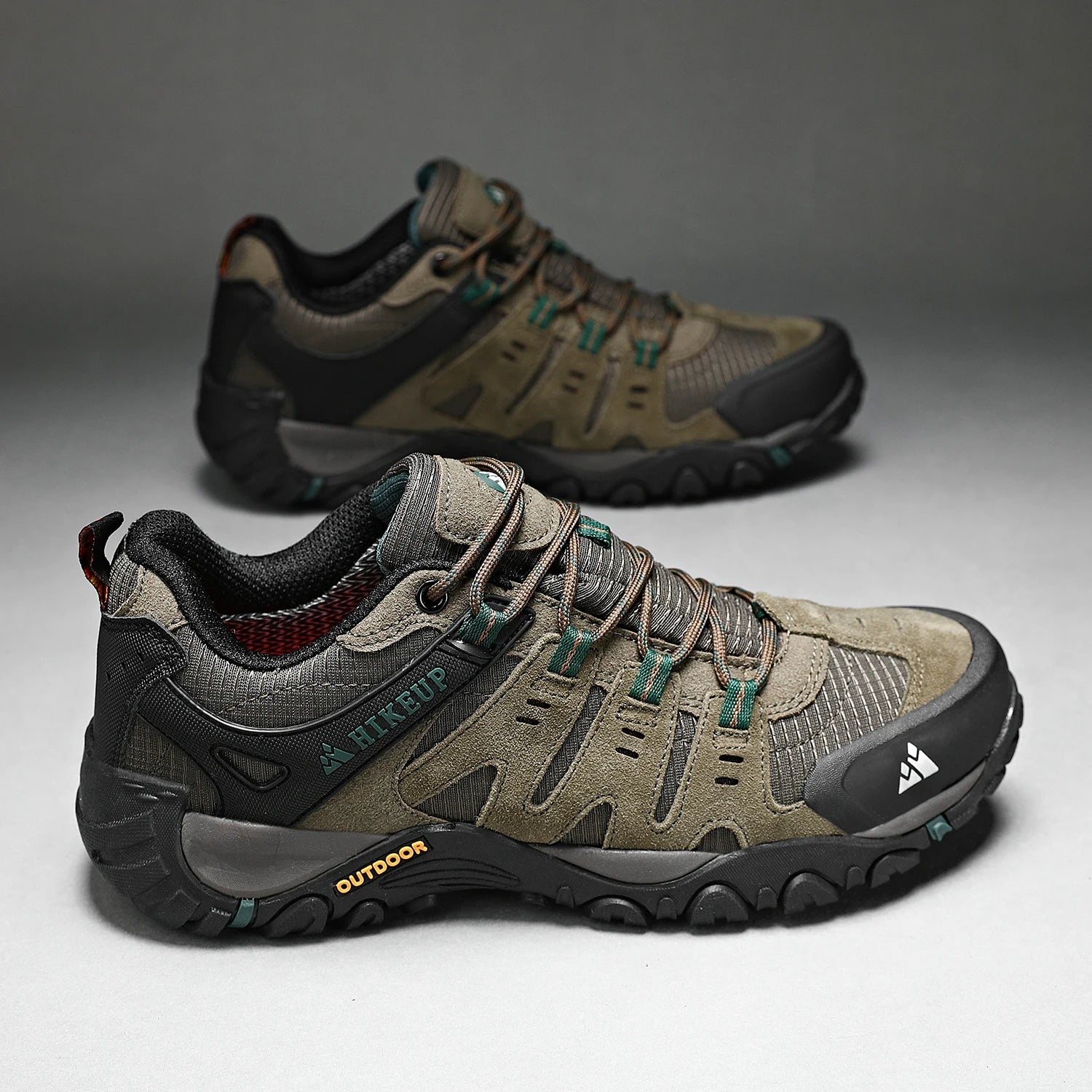 Chaussures de randonnée homme en cuir suédé, respirantes et durables