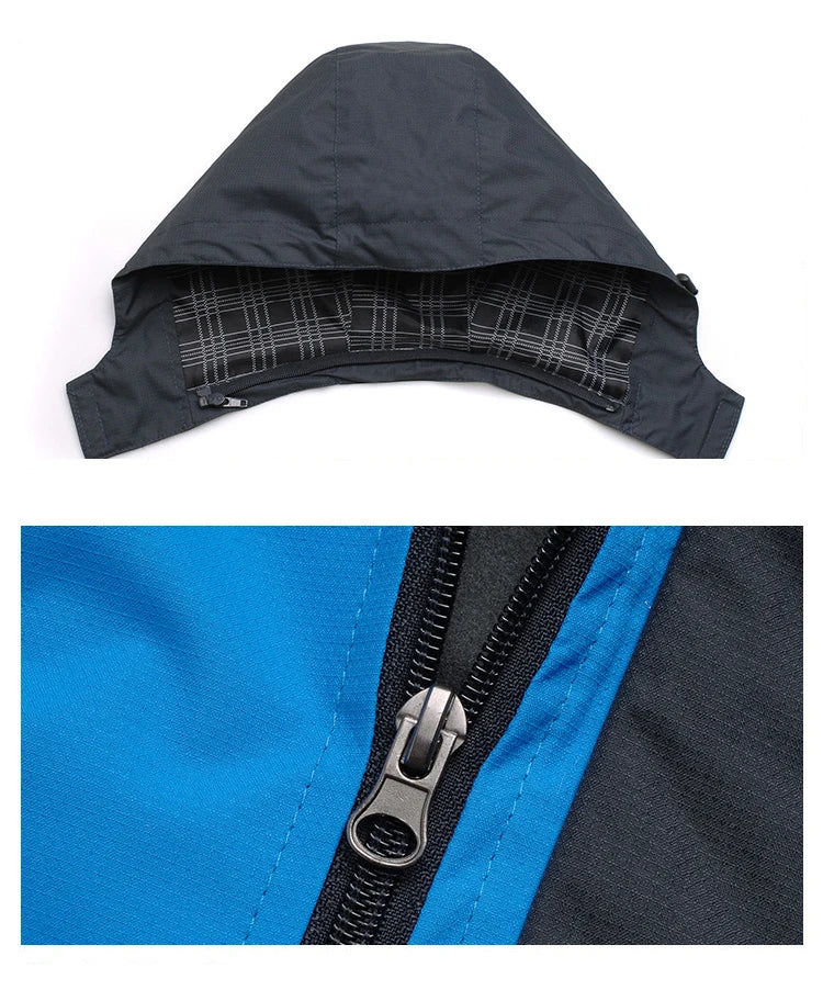 Veste de randonnée homme coupe-vent déperlante, respirante