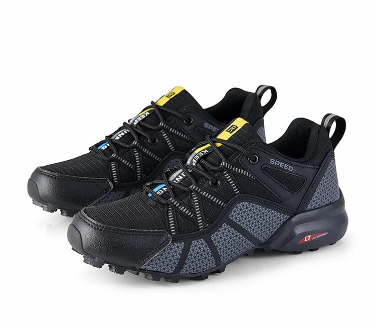 Chaussures de randonnée homme basses résistantes à l'eau et respirantes, tout-terrain
