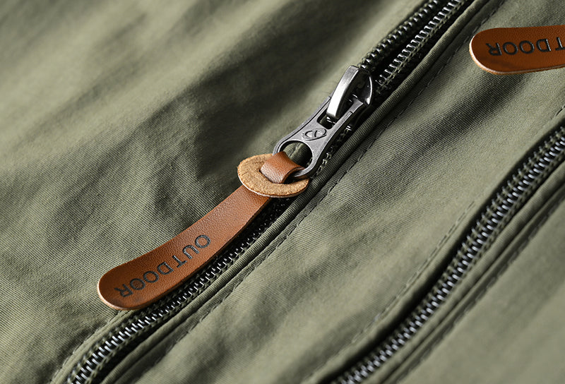 Veste de randonnée homme coupe-vent tactique à capuche amovible