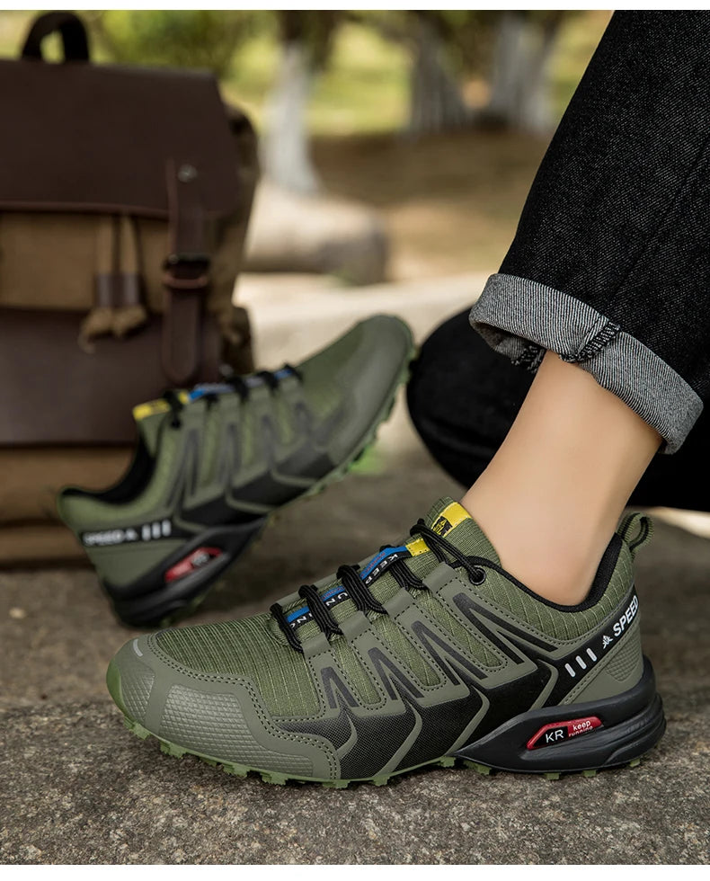 Chaussures de randonnée et trekking homme résistantes à l'eau, semelle crantée