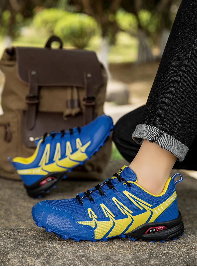 Chaussures de randonnée et trekking homme résistantes à l'eau, semelle crantée