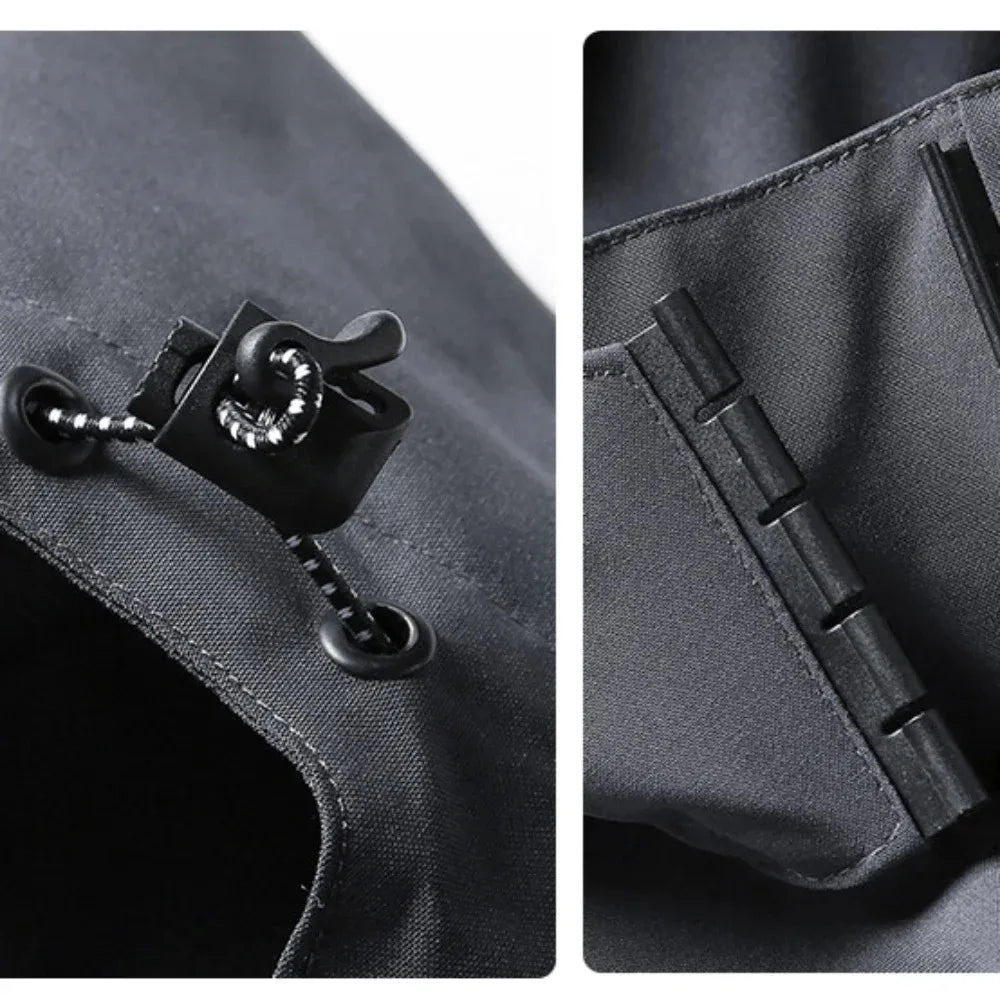 Veste de randonnée homme imperméable à capuche, légère (coupe-pluie)