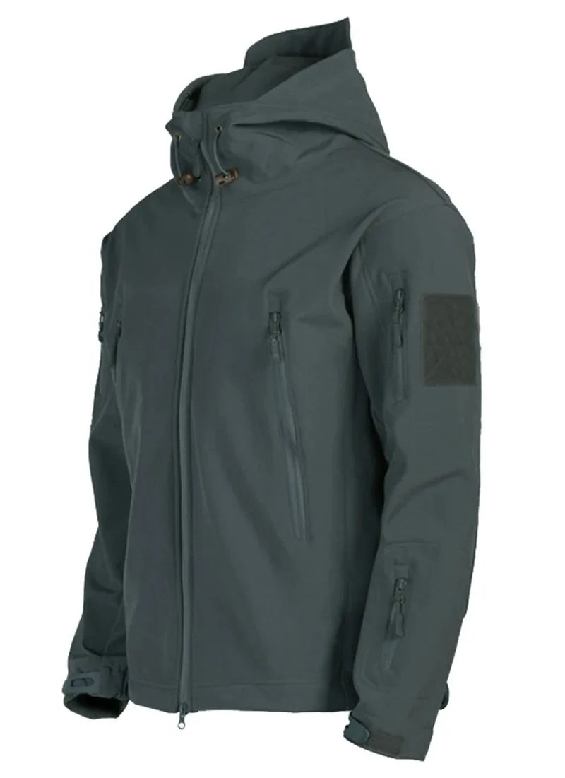 Veste de randonnée homme softshell à capuche, coupe-vent et déperlante