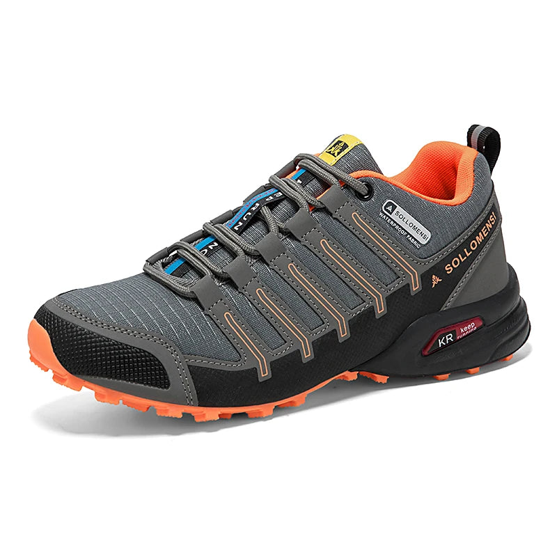 Chaussures de randonnée homme résistantes à l'eau et antidérapantes, tout-terrain