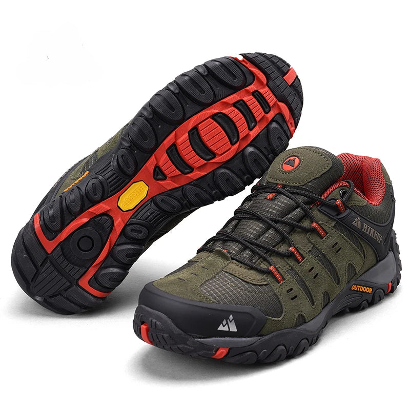 Chaussures de randonnée homme en cuir suédé, respirantes et durables