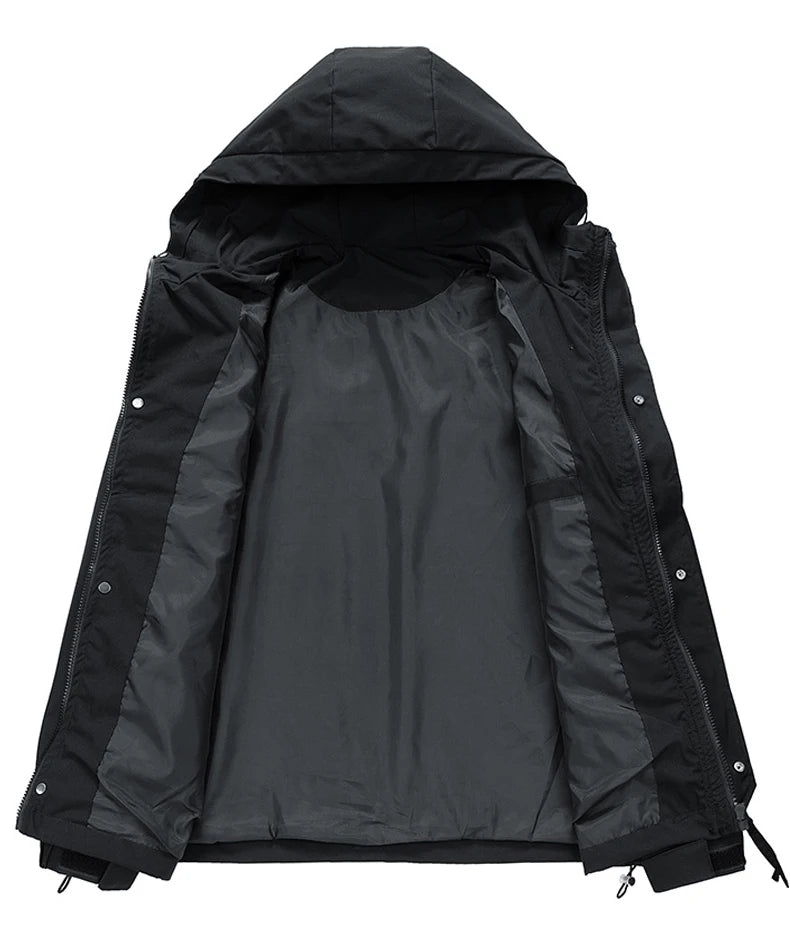 Veste de randonnée homme softshell à capuche, légère et coupe-vent