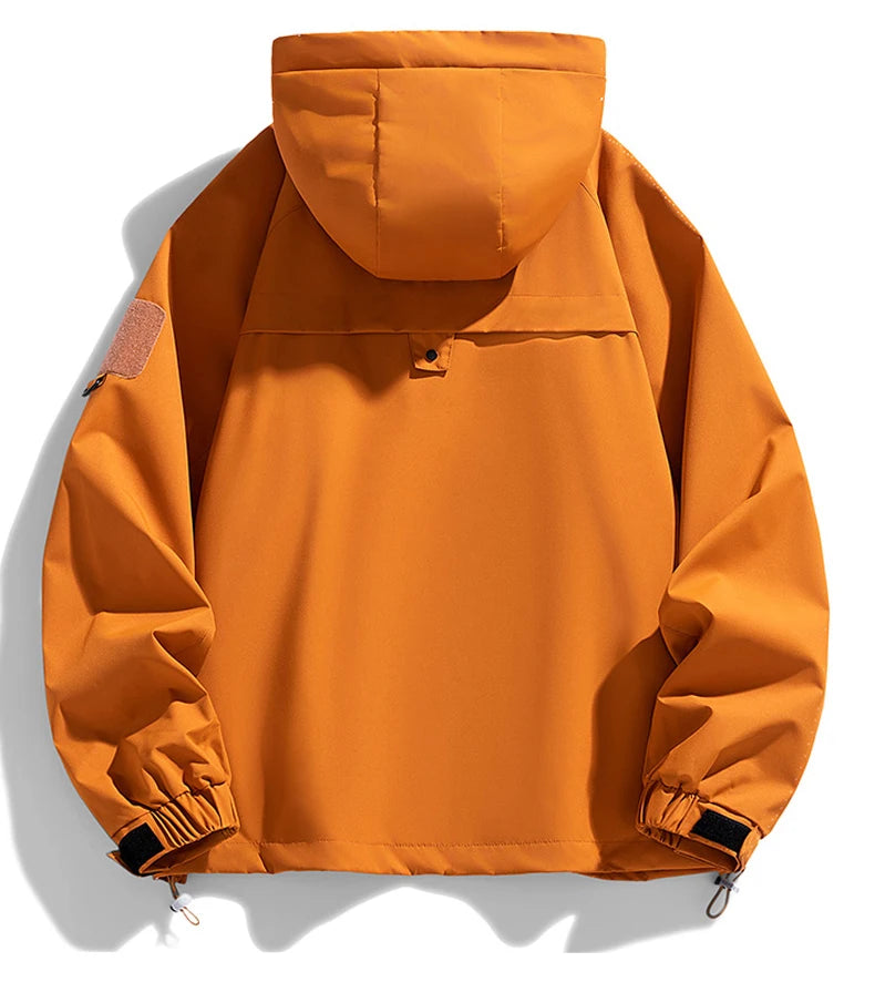 Veste de randonnée homme softshell à capuche, légère et coupe-vent