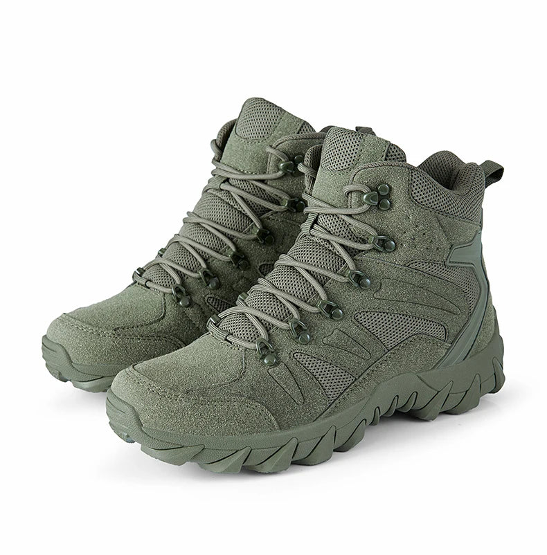Chaussures de randonnée homme tactiques semi-montantes, robustes et antidérapantes