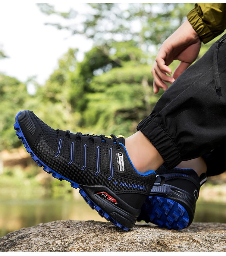 Chaussures de randonnée homme résistantes à l'eau et antidérapantes, tout-terrain