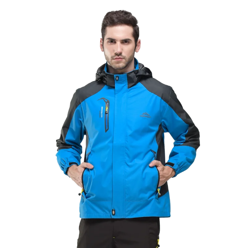 Veste de randonnée homme coupe-vent déperlante, respirante
