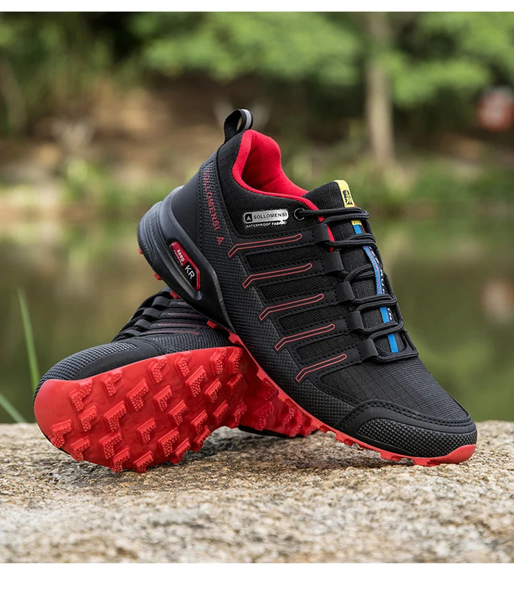 Chaussures de randonnée homme résistantes à l'eau et antidérapantes, tout-terrain