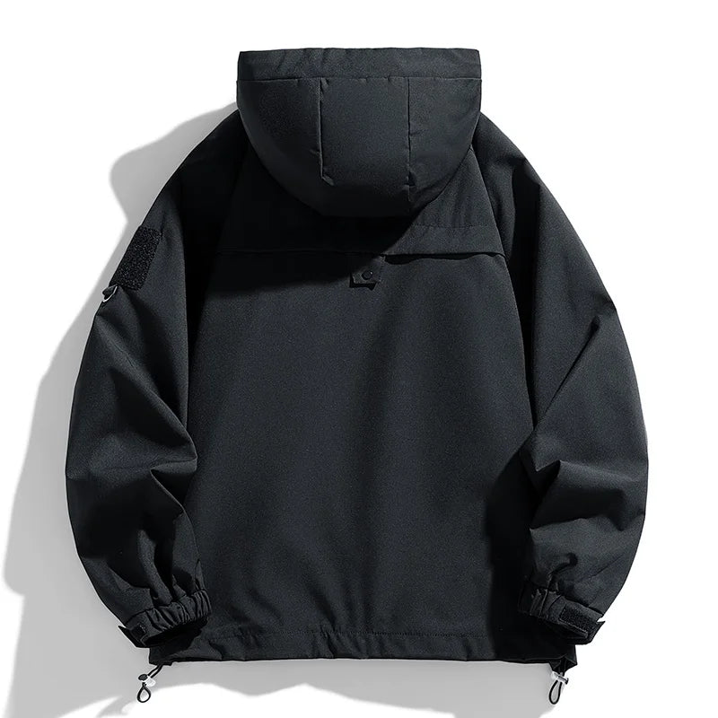 Veste de randonnée homme softshell à capuche, légère et coupe-vent
