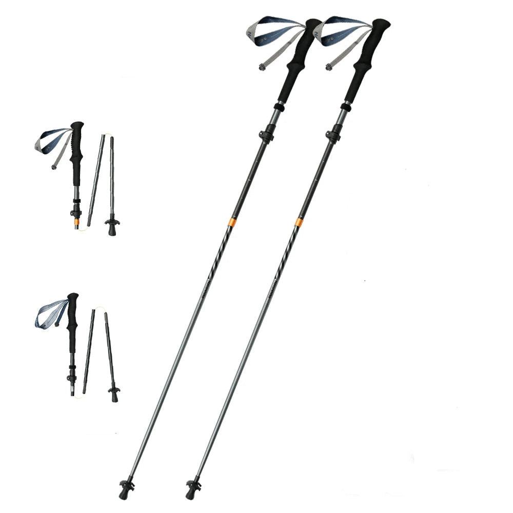 Bâton de randonnée pliable en fibre de carbone Naturehike, ultraléger