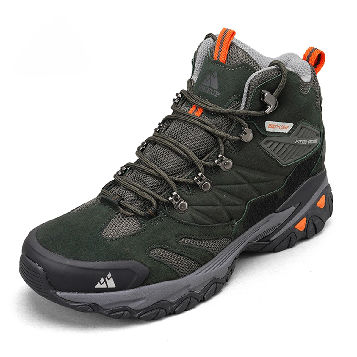 Chaussures de randonnée homme montantes en cuir suédé, chaudes et déperlantes pour l'hiver