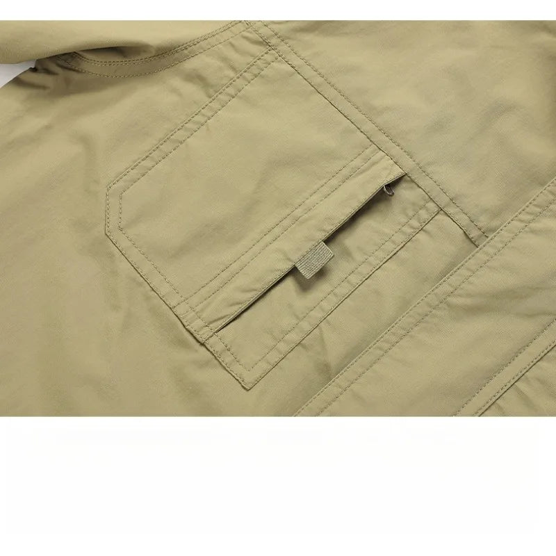 Veste de randonnée homme à capuche amovible, respirante