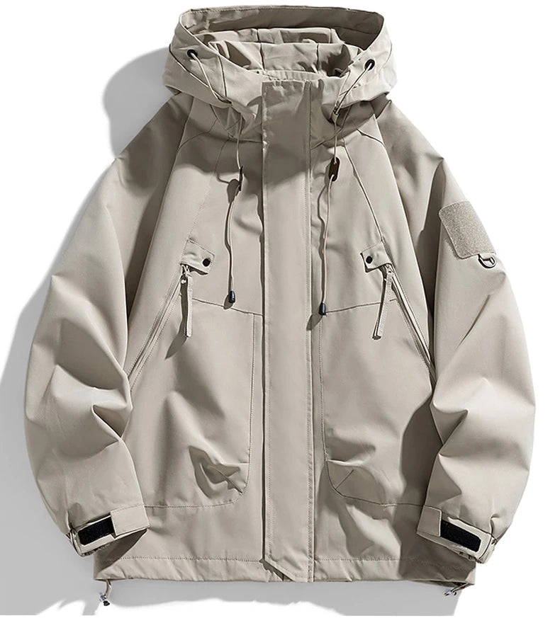 Veste de randonnée homme softshell à capuche, légère et coupe-vent