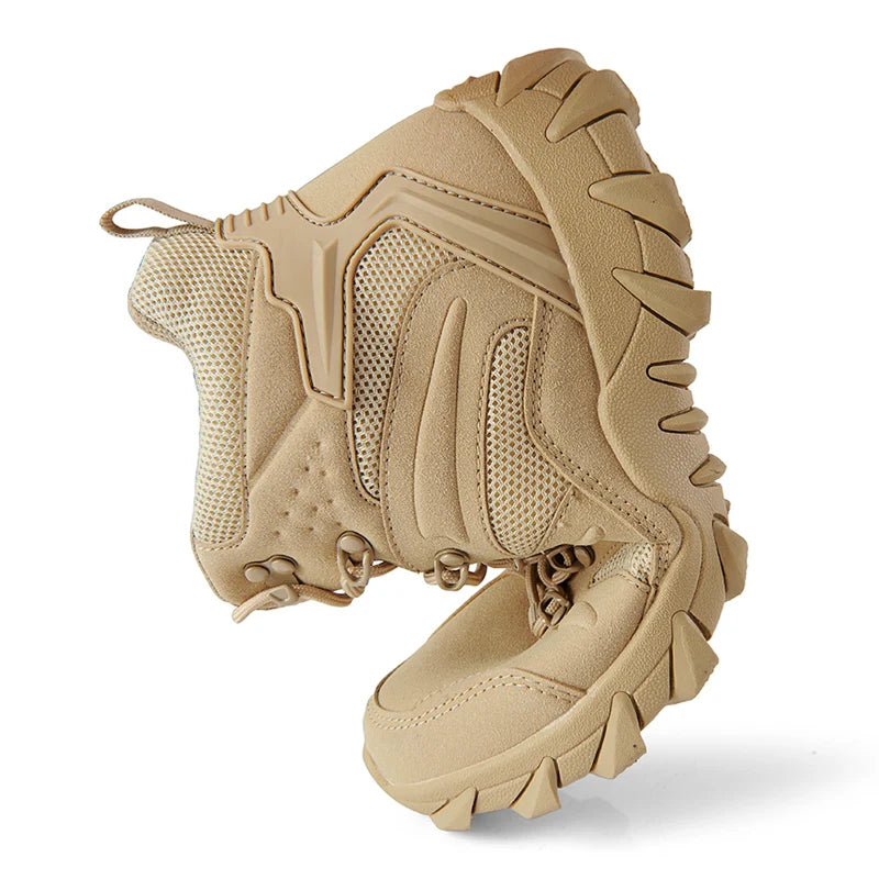 Chaussures de randonnée homme tactiques semi-montantes, robustes et antidérapantes