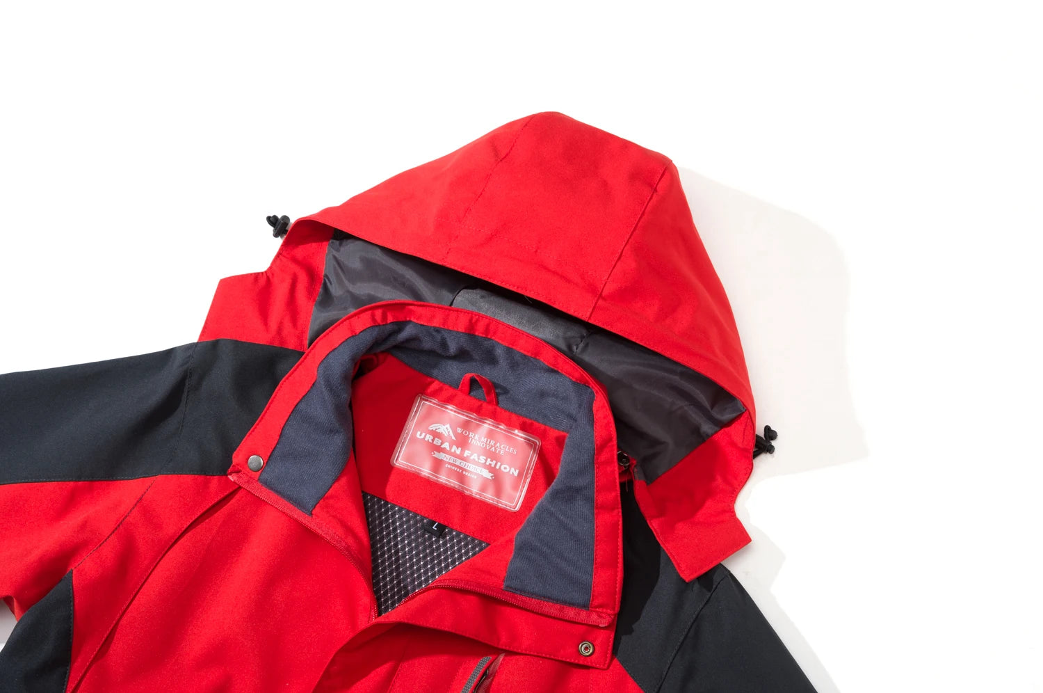 Veste de randonnée homme coupe-vent à capuche, grandes tailles (jusqu'au 8XL)